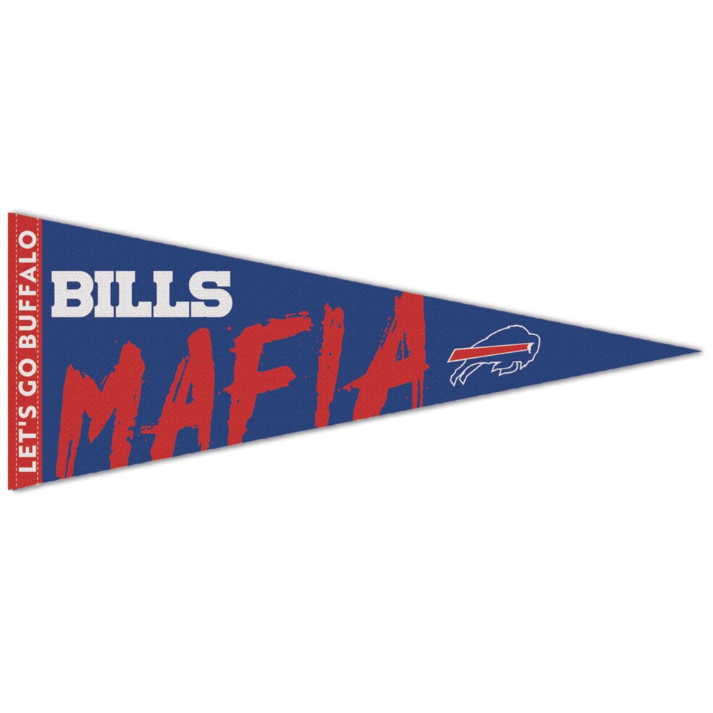 Buffalo Bills Pennant 12x30 Premium Style Bills Mafia Design - Special Order
