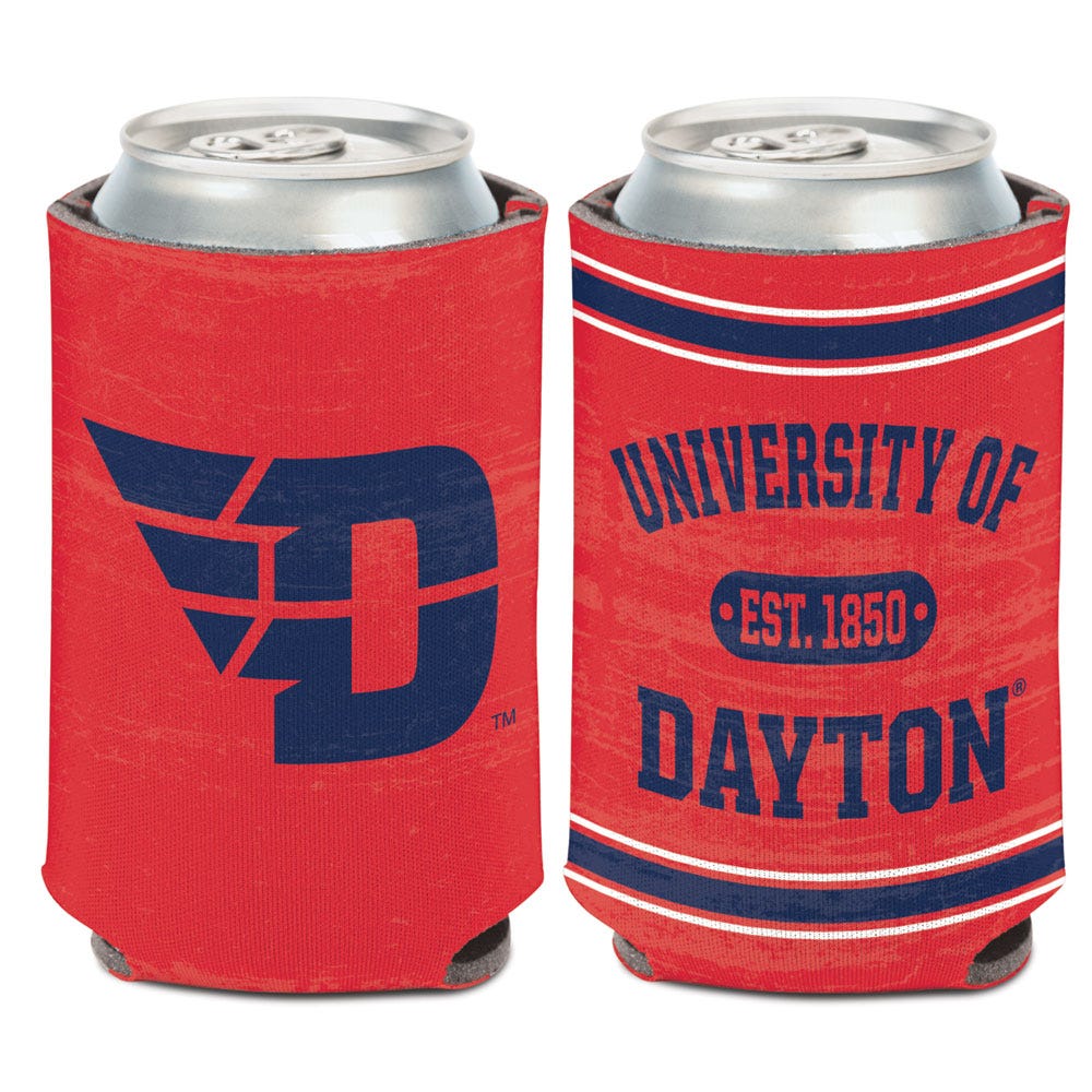 Dayton Flyers Can Cooler Vintage Design - Special Order