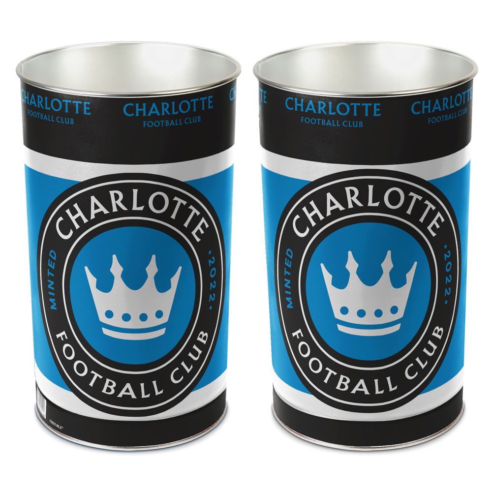 Charlotte FC Wastebasket 15 Inch Special Order