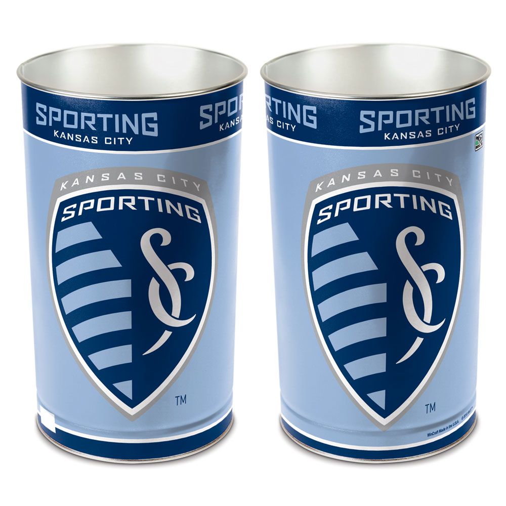 Sporting Kansas City Wastebasket 15 Inch Special Order