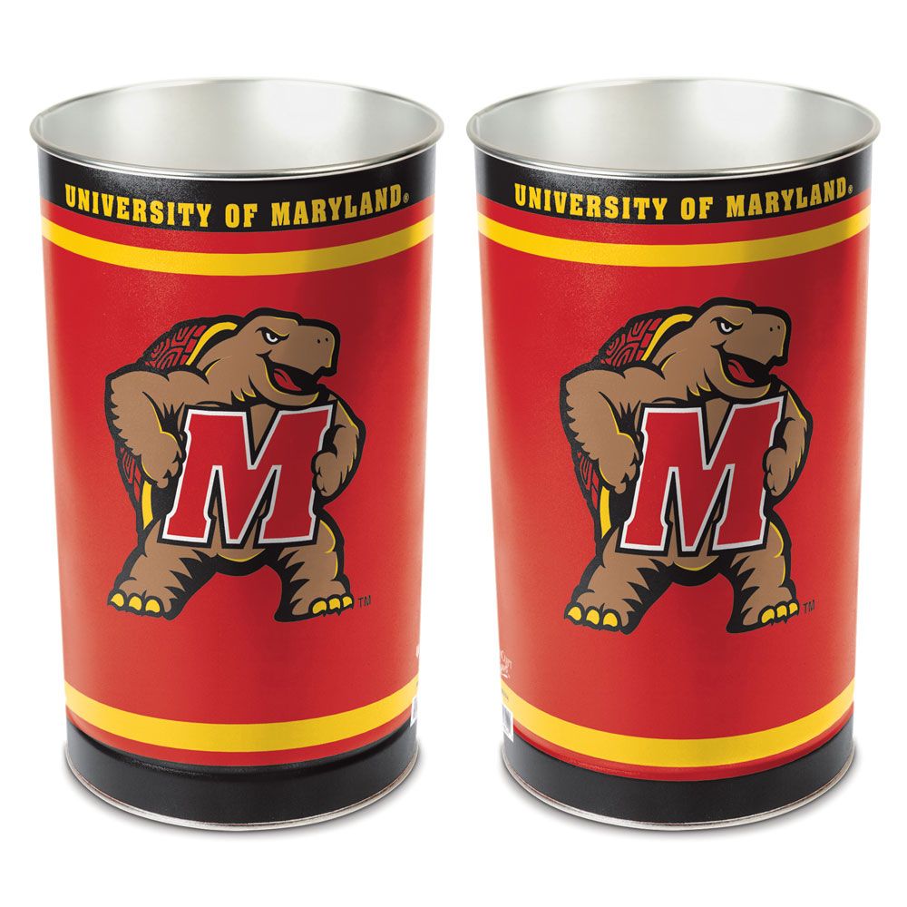 Maryland Terrapins Wastebasket 15 Inch Special Order