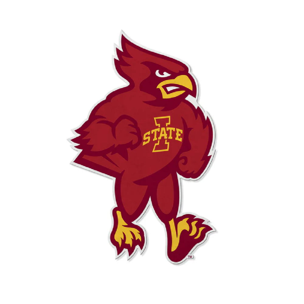 Iowa State Cyclones Pennant Shape Cut Mascot Design - Special Order