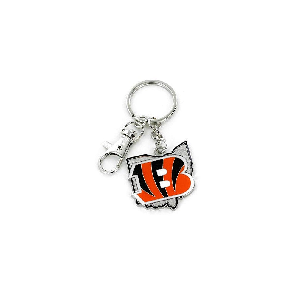 Cincinnati Bengals Keychain State Design