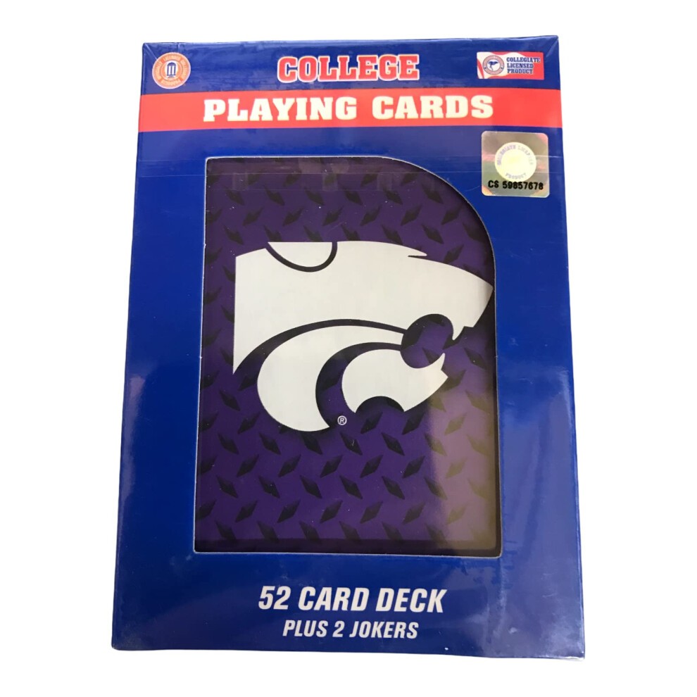 Kansas State Wildcats Playing Cards Diamond Plate - Special Order
