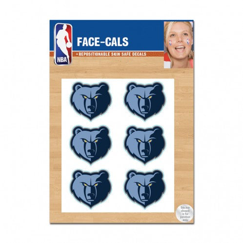 Memphis Grizzlies Tattoo Face Cals - Special Order