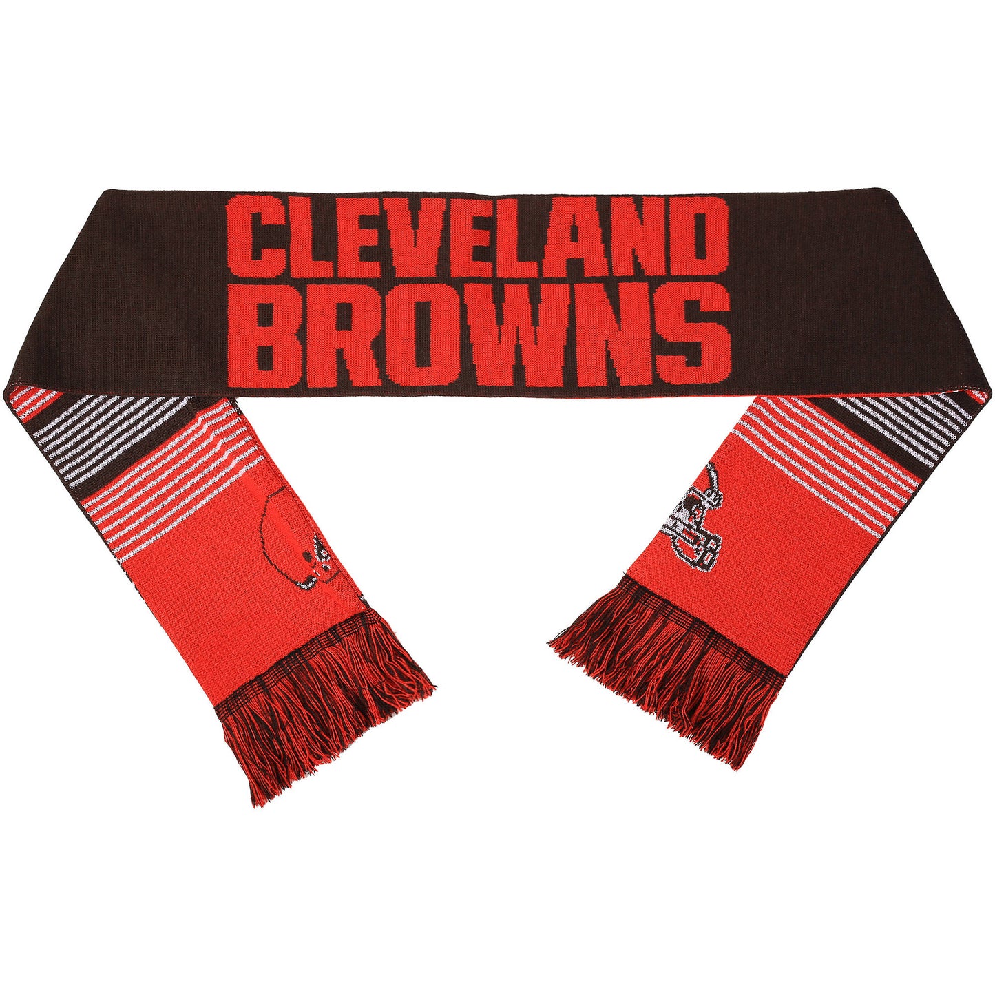 Cleveland Browns Split Logo Reverse Scarf