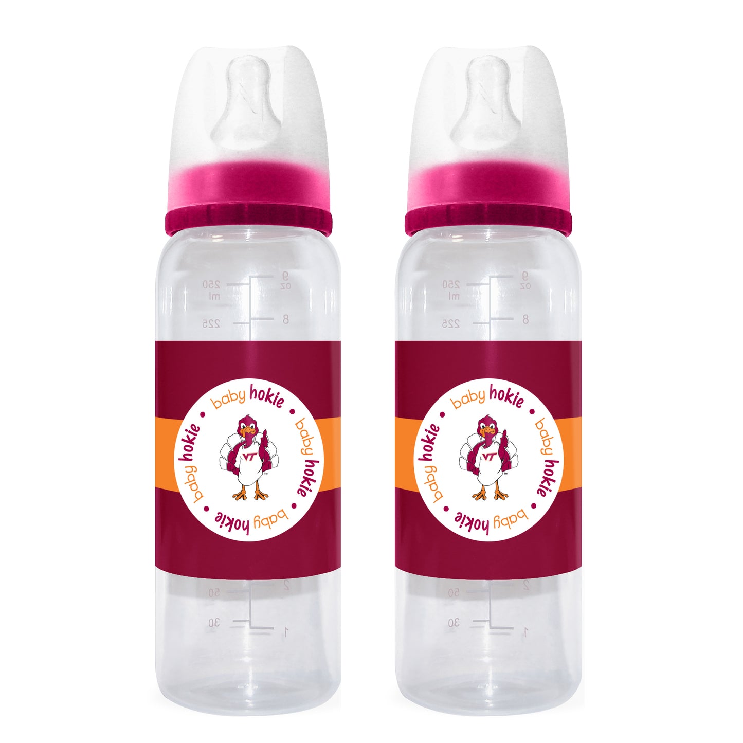 Virginia Tech Hokies Baby Bottles 2 Pack