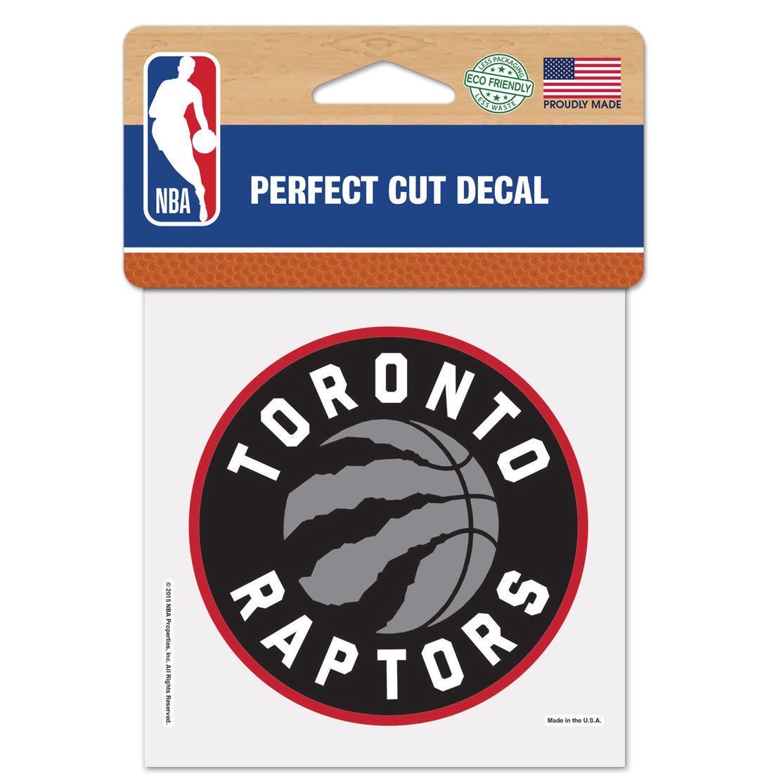Toronto Raptors Decal 4x4 Perfect Cut Color - Special Order