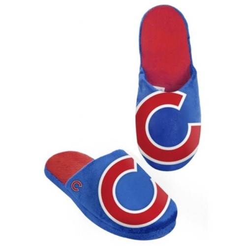 Chicago Cubs Slipper - Men Big Logo - (1 Pair) - M