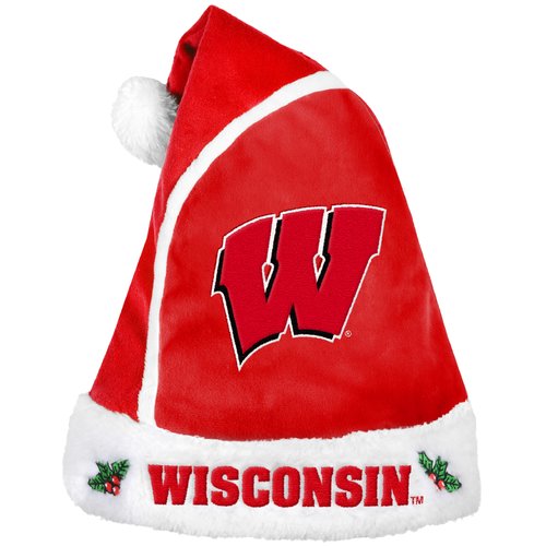 Wisconsin Badgers Basic Santa Hat - 2015
