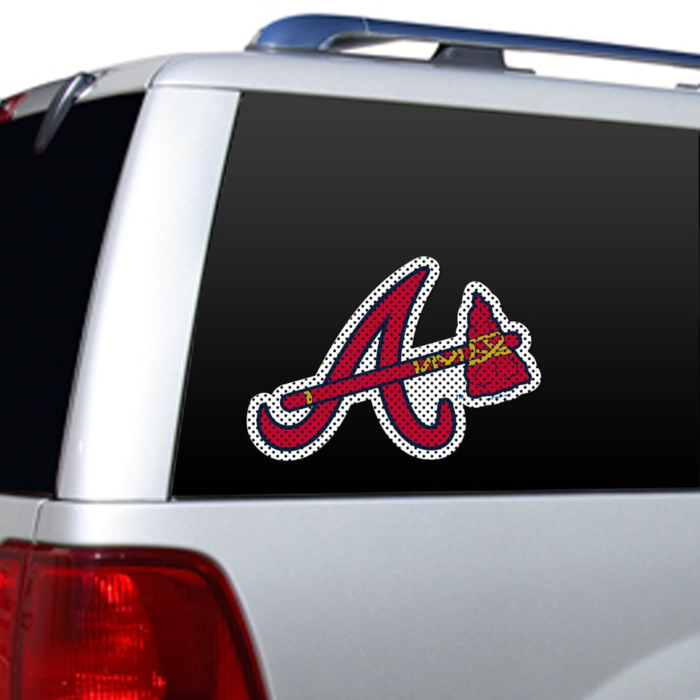 Atlanta Braves Window Film 12 Inch Die Cut