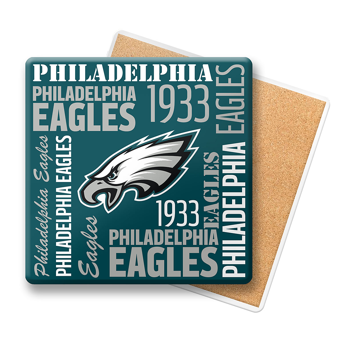 Philadelphia Eagles Coaster Stone Square