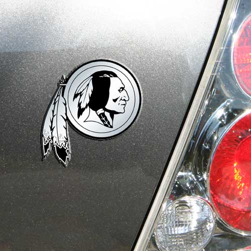 Washington Commanders Auto Emblem Silver Chrome