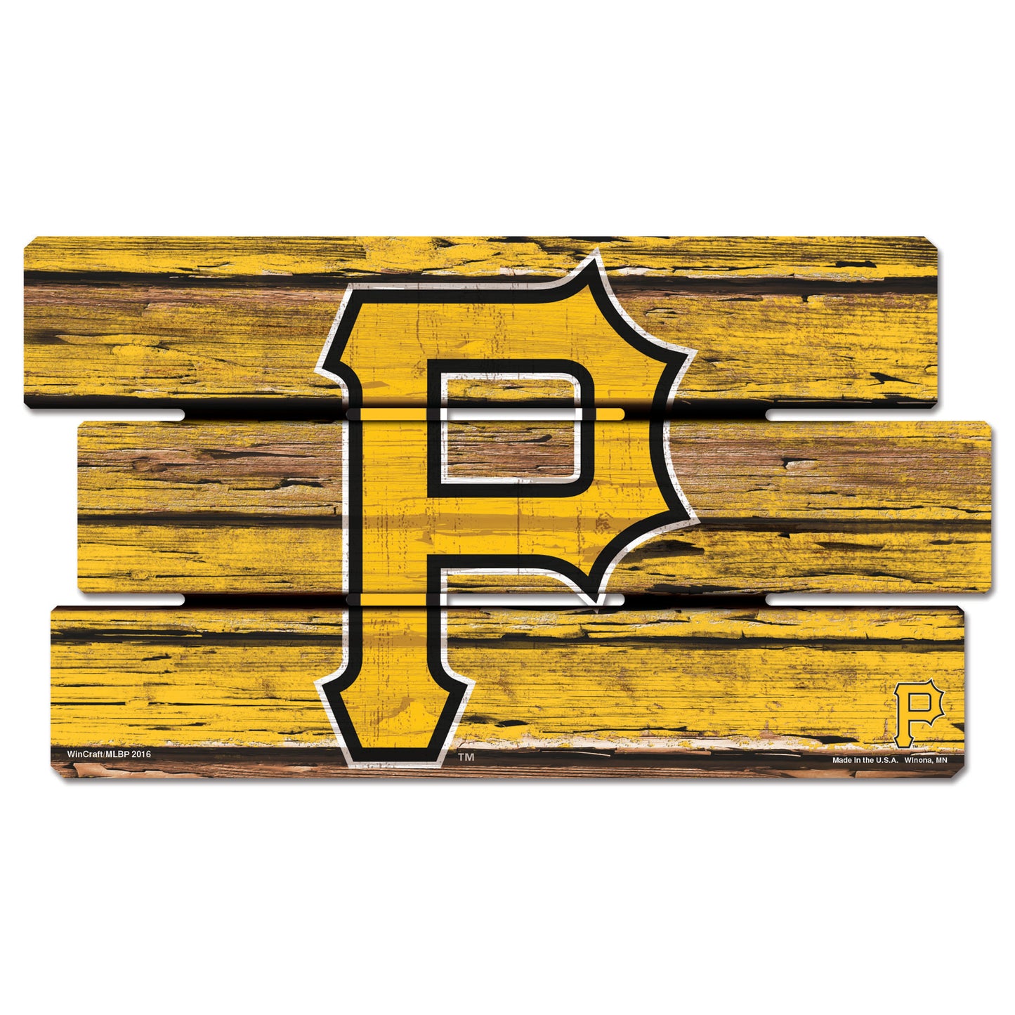 Pittsburgh Pirates Sign 14x25 Wood Fence