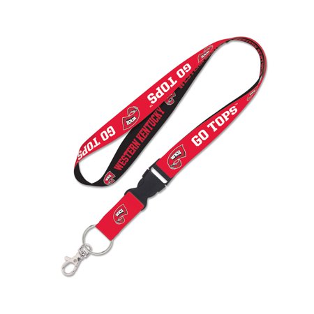 Western Kentucky Hilltoppers Lanyard with Detachable Buckle Two Tone - Special Order