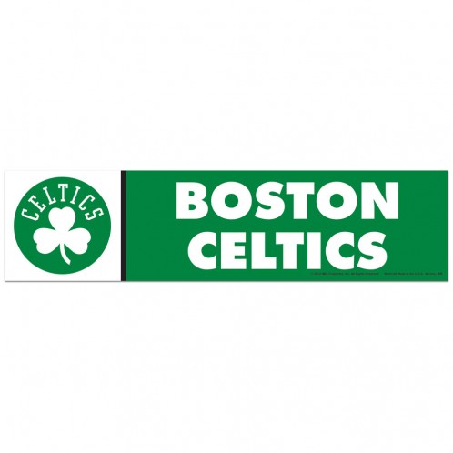 Boston Celtics Decal 3x12 Bumper Strip Style - Special Order