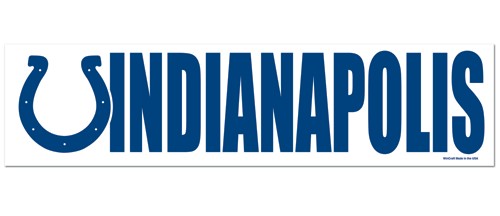 Indianapolis Colts Decal Bumper Sticker - Special Order