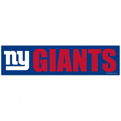New York Giants Decal 3x12 Bumper Strip Style - Special Order