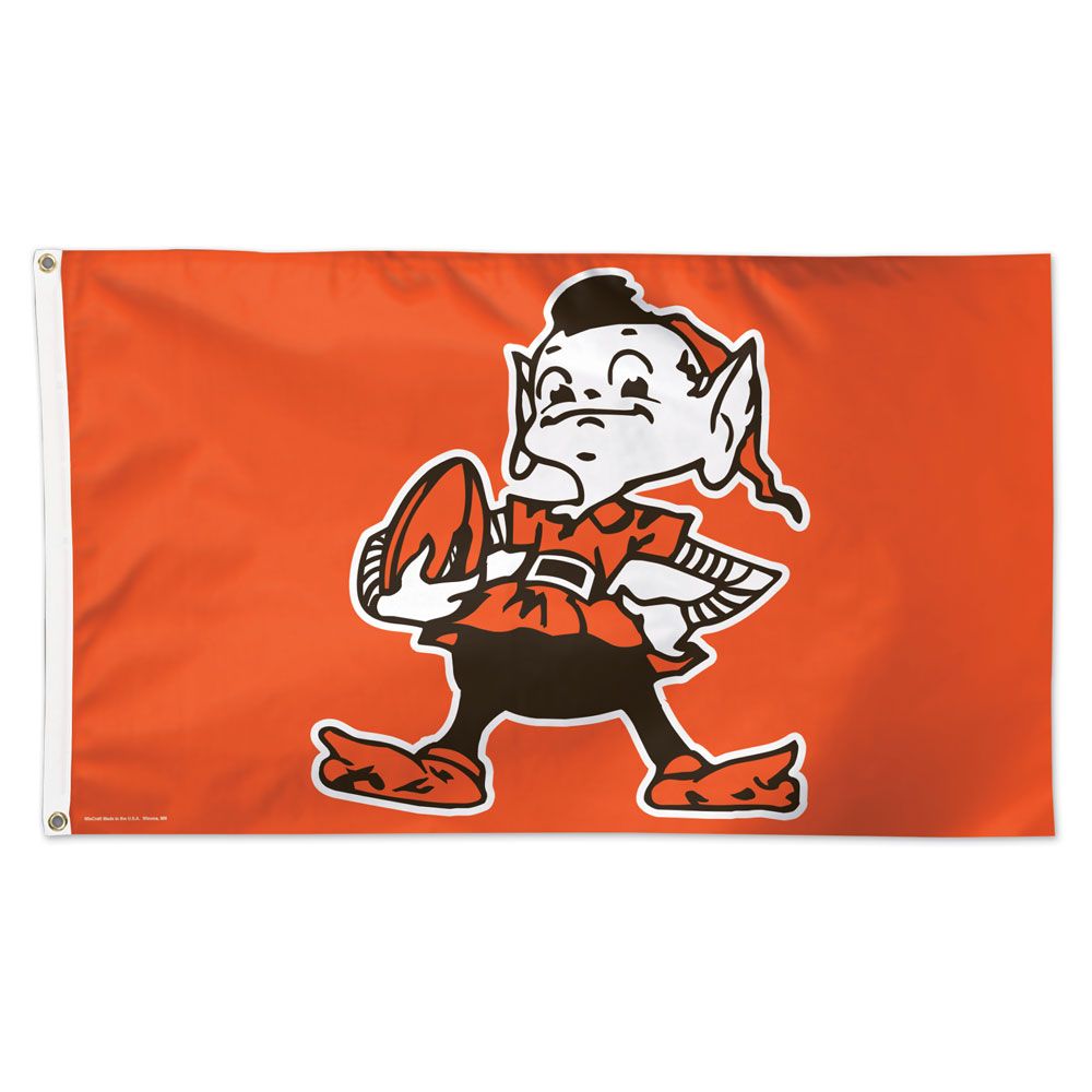 Cleveland Browns Flag 3x5 Deluxe Style Classic Logo - Special Order