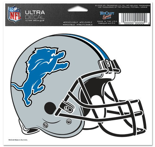 Detroit Lions Decal 5x6 Multi Use Color