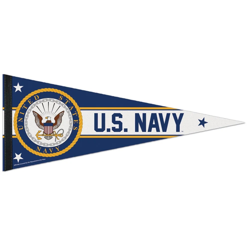 US Navy Pennant 12x30 Premium Style - Special Order
