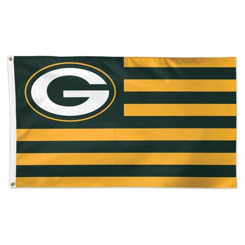 Green Bay Packers Flag 3x5 Deluxe Americana Design