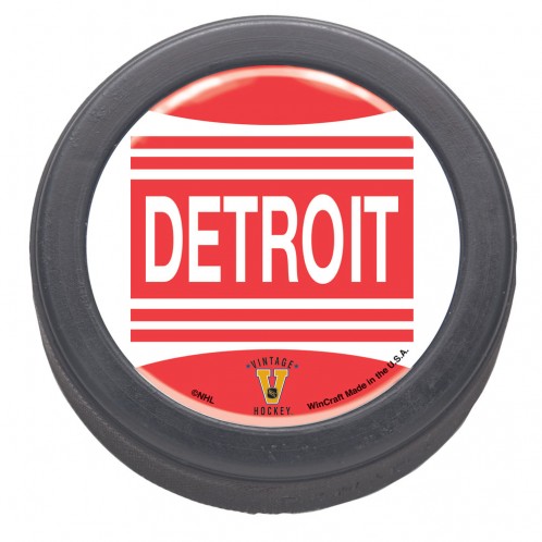 Detroit Red Wings Hockey Puck Packaged Domed Vintage Design