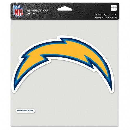 Los Angeles Chargers Decal 8x8 Perfect Cut Color Alternate Design