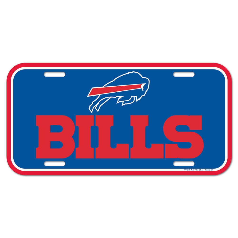Buffalo Bills License Plate Plastic