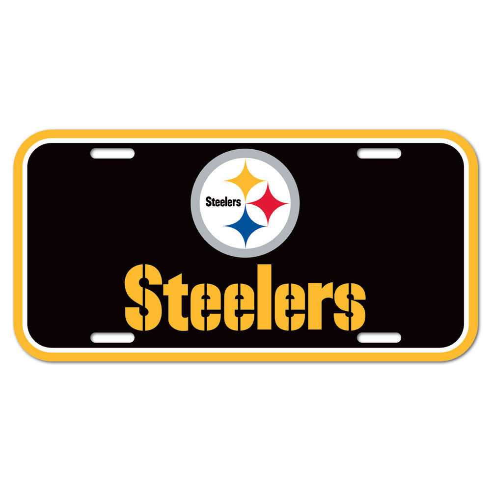 Pittsburgh Steelers License Plate Plastic