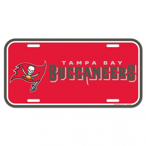 Tampa Bay Buccaneers License Plate Plastic