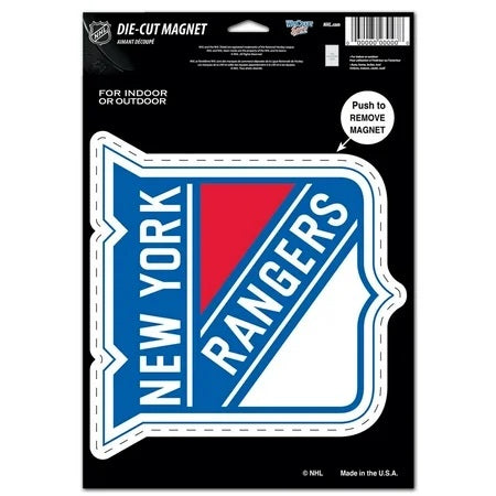New York Rangers Magnet 6.25x9 Die Cut - Special Order