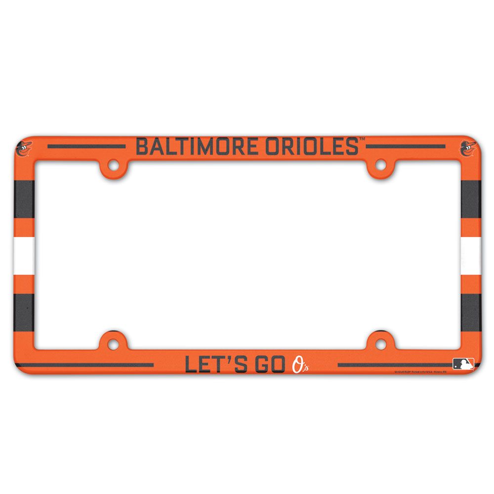 Baltimore Orioles License Plate Frame - Full Color