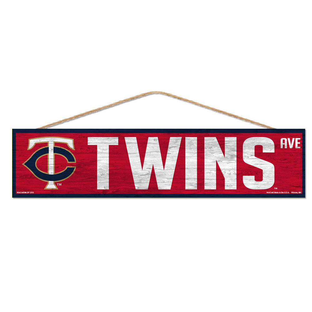 Minnesota Twins Sign 4x17 Wood Avenue Design - Special Order