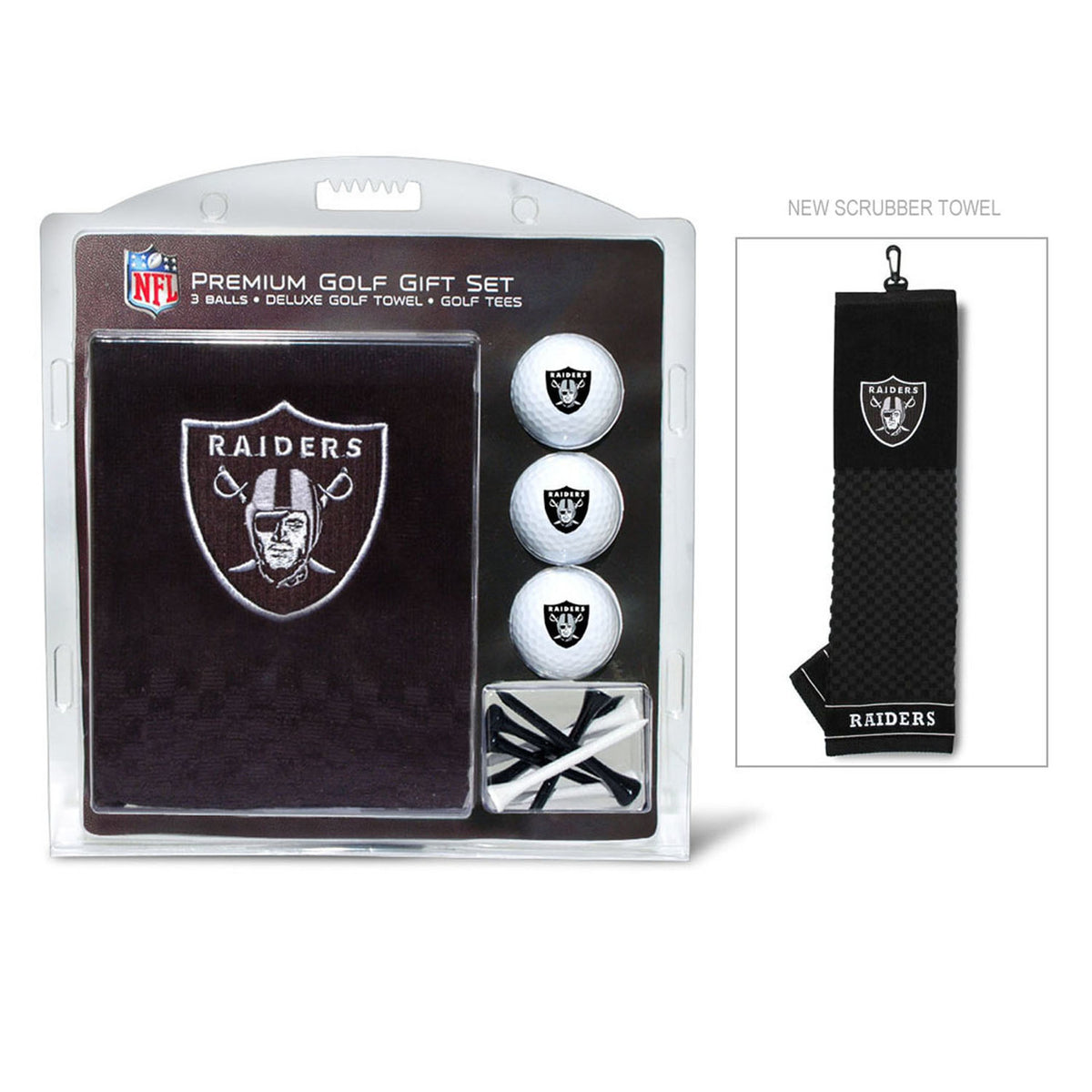 Las Vegas Raiders Golf Gift Set with Embroidered Towel - Special Order
