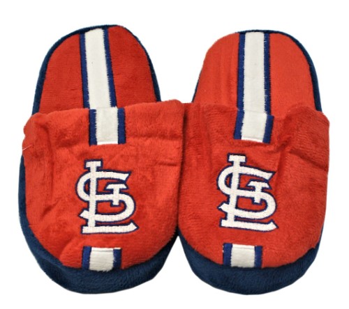 St. Louis Cardinals Slipper -Youth 8-16 Size 1-2 Stripe - (1 Pair) - S