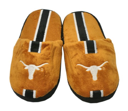 Texas Longhorns Slipper - Youth 8-16 Size 7-8 Stripe - (1 Pair) - XL