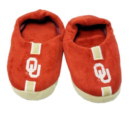 Oklahoma Sooners Slipper - Youth 4-7 Size 8-9 Stripe - (1 Pair) - S
