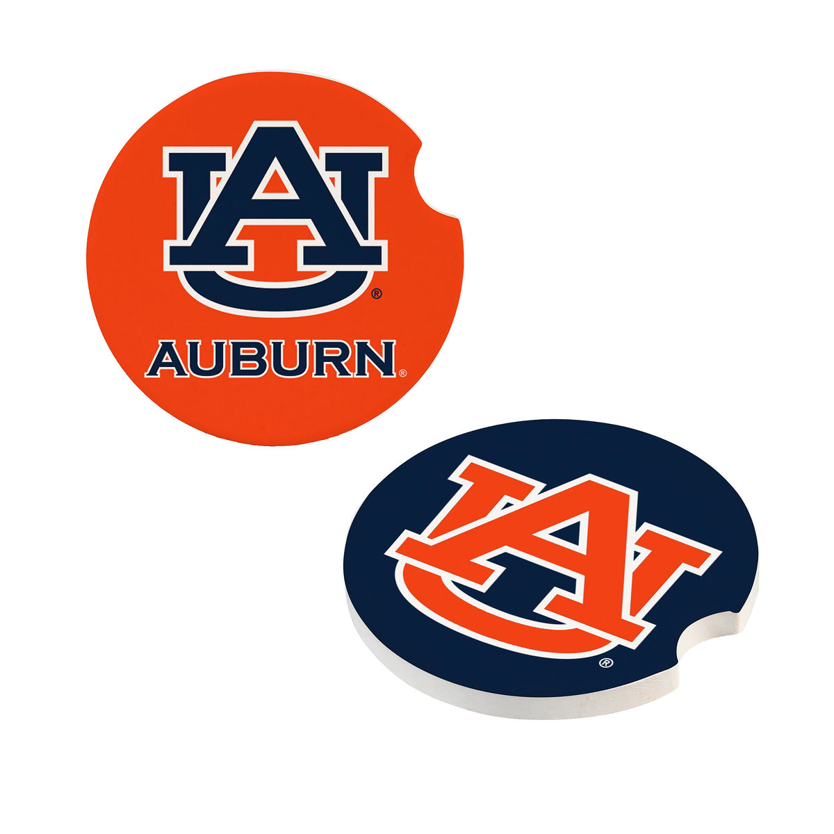 Auburn Tigers Car Coaster Set 2 Pack Periodic Restock