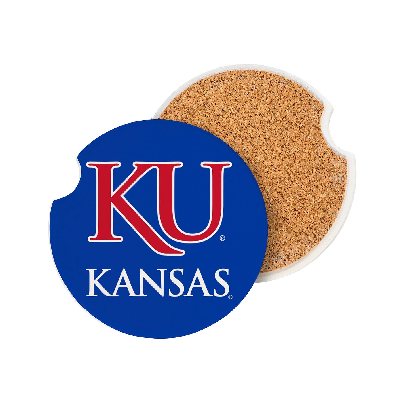 Kansas Jayhawks Car Coaster Set 2 Pack Periodic Restock