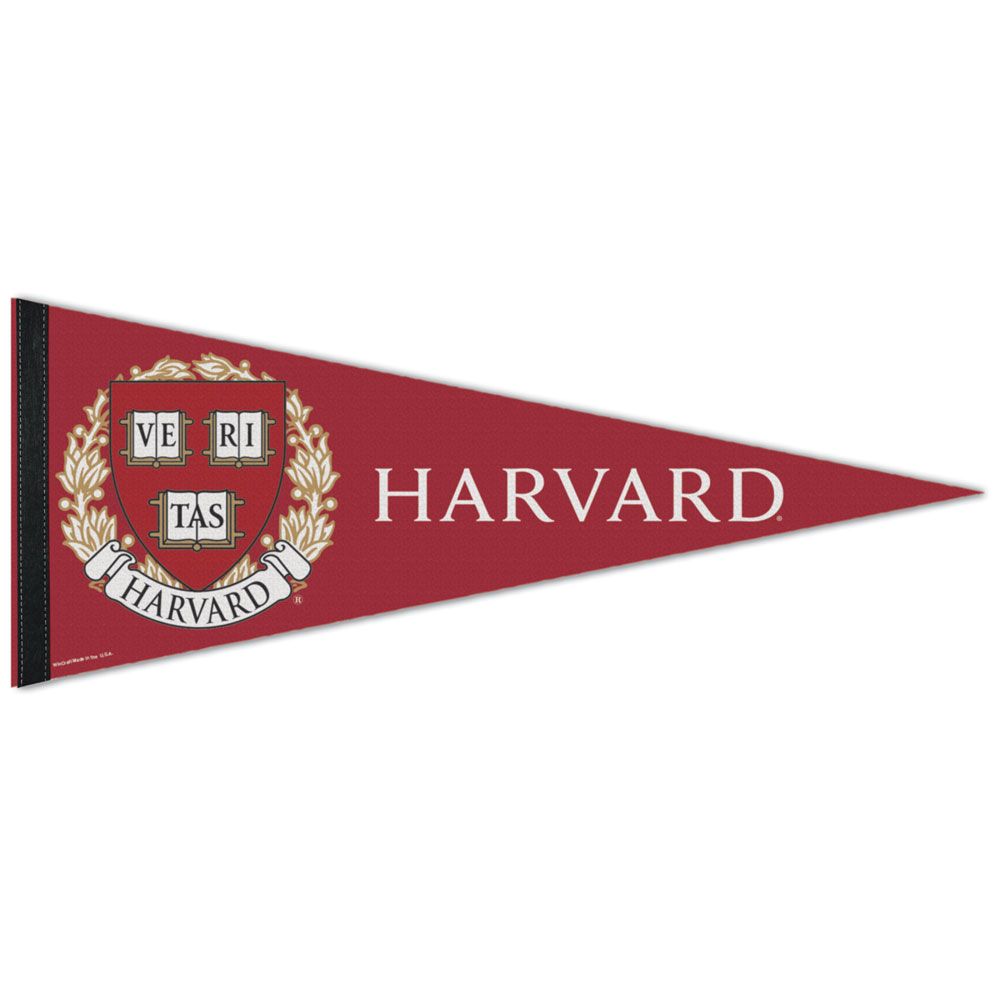 Harvard Crimson Pennant 12x30 Premium Style