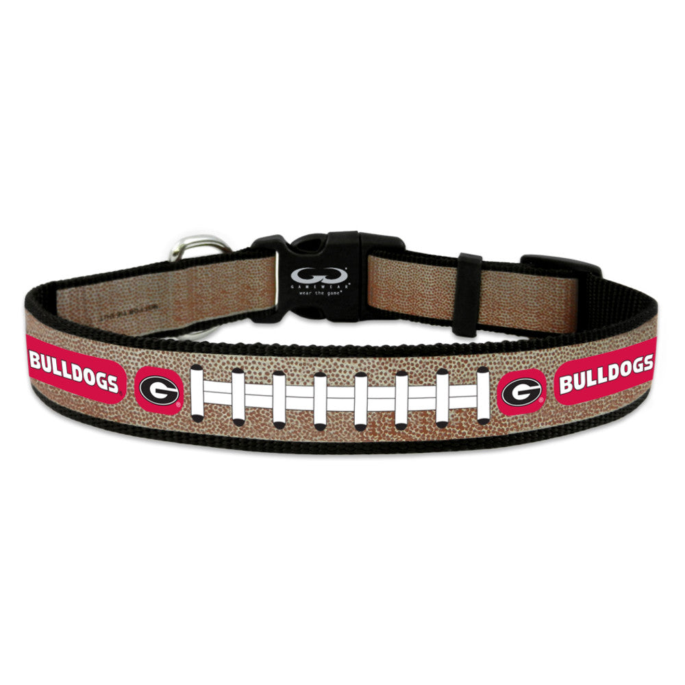 Georgia Bulldogs Pet Collar Reflective Football Size Medium CO