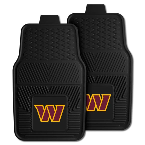 Washington Commanders Car Mats Heavy Duty 2 Piece Vinyl