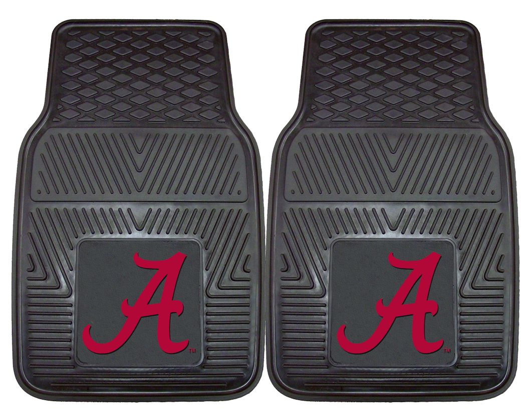 Alabama Crimson Tide Heavy Duty 2-Piece Vinyl Car Mats