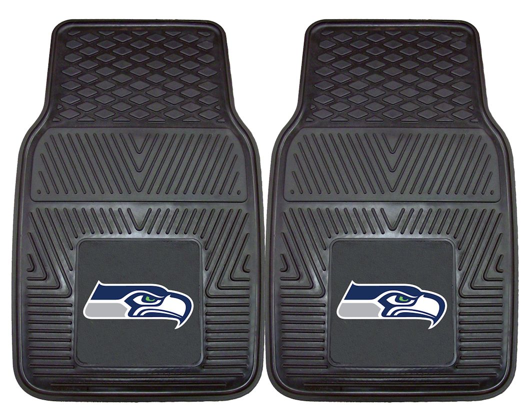 Seattle Seahawks Car Mats Heavy Duty 2 Piece Vinyl