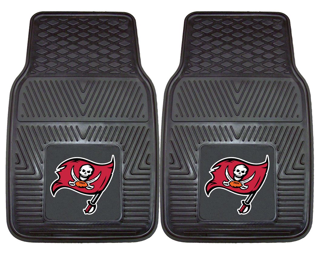Tampa Bay Buccaneers Car Mats Heavy Duty 2 Piece Vinyl