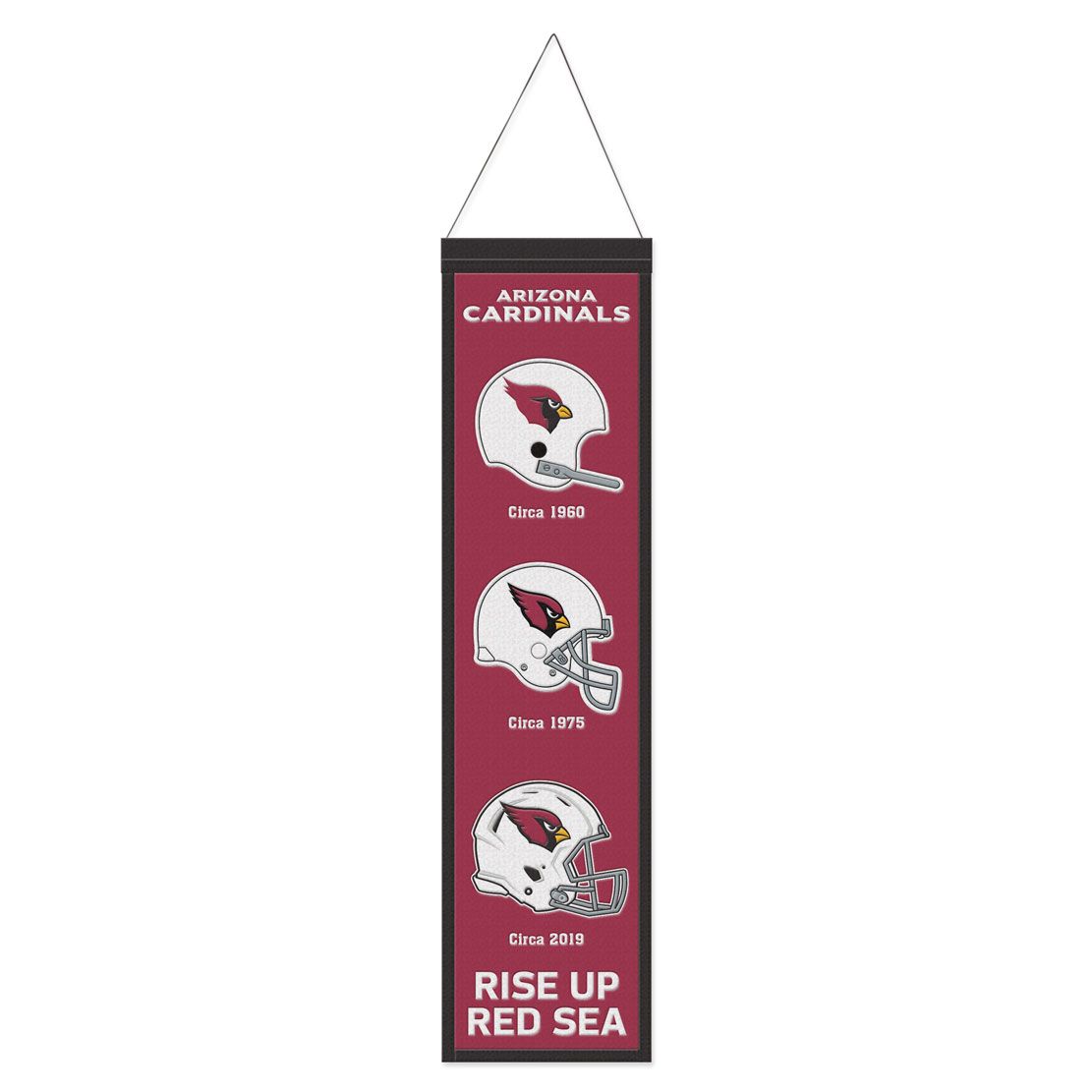 Arizona Cardinals Banner Wool 8x32 Heritage Evolution Design - Special Order