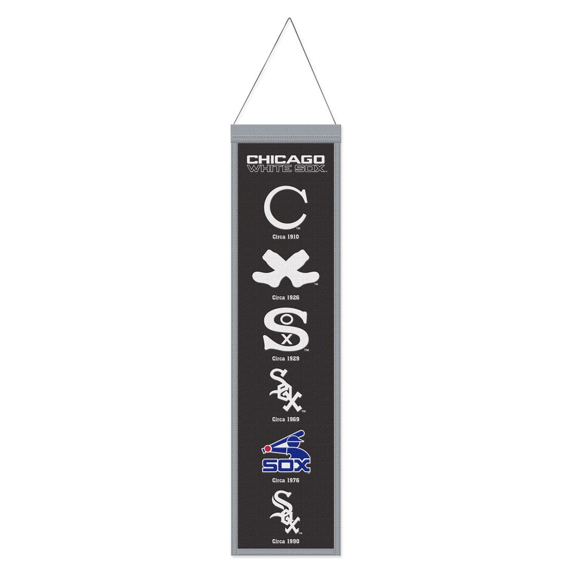 Chicago White Sox Banner Wool 8x32 Heritage Evolution Design - Special Order