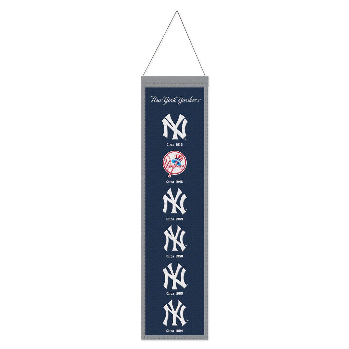 New York Yankees Banner Wool 8x32 Heritage Evolution Design - Special Order