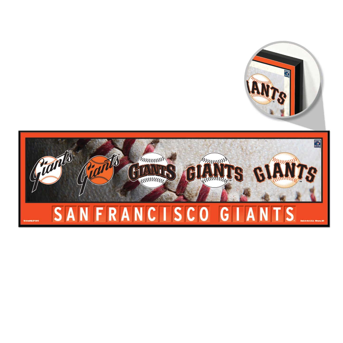 San Francisco Giants Sign 9x30 Wood Evolution